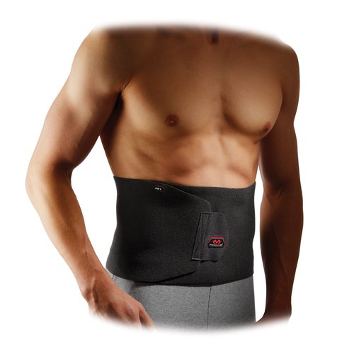McDavid Waist Trimmer Belt for Men, Sweat Band & Back Support, Improved Posture for Workouts, Black