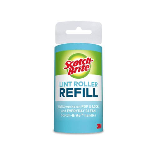 Scotch-Brite Lint Roller Refill, 12 Refills, 56 Sheets Per Refill, 672 Sheets Total, Works Great On Pet Hair