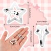 WLLHYF 20 Pieces Metal Snap Star Hair Clips for Girls No Slip Star Hair Barrettes Silver Cute Hollow Out Drop-shaped Star Meteor Hairpin Headpieces Hair Accessories for Kids Women (Silver)