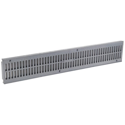 NDS, Gray 241-1 Spee-D Channel Drain Grate, 4-1/8 in. wide X 2 ft. long