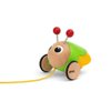 BRIO Infant Toddler 30255 - Pull Along Light Up Firefly - Wood Pull Along Toy with Light Up Function for for Kids Ages 1 and Up, Black