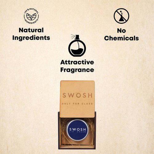 SWOSH Organic Lip Cream for Lightening & Brightening Dark Lips for Men & Women, 0.53 Ounce with Natural Extract, Clove Oil, Lavender Oil, Lemon Grass Oil Lip Cream