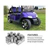 3G Chrome Lug Nut Set- Standard for EZGO and Club Car Golf Carts