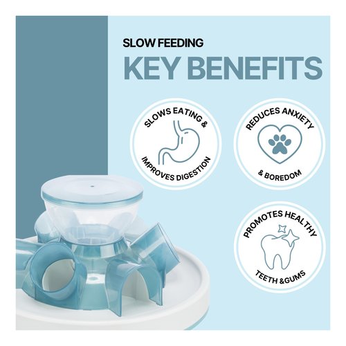 TRIXIE Tunnel Slow Feeder for Cats and Dogs, Interactive Cat Toy, Pet Food Dispenser, Treat Dispenser