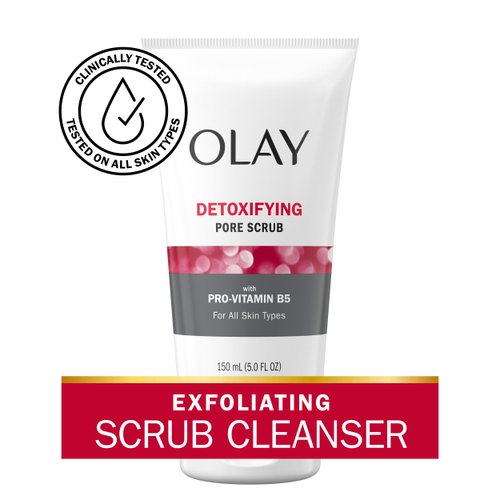 Olay Regenerist Detoxifying Pore Scrub Facial Cleanser, 5 Fl Oz