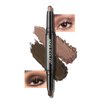 Anglicolor Eye Shadow Sticks,Pearlescent Matte Dual Color Cream Eyeshadow Stick,Shimmer Highlighter Long Lasting Waterproof,Highly Pigmented Color (03 brown shimmer/espresso)