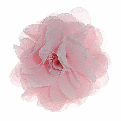 Merdia Lady Peony Silk Party Wedding Brooch Corsage Hair Clip Headdress for Women, Pink Floral