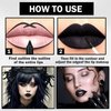 AOAZXBB Black Lipstick Black Lip Liner Set Matte Lipstick 2PCS Long Lasting Black Lip Stain and Lip Liner Set for Halloween Cosplay Goth Makeup