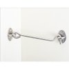 2 Pieces 3" Hook and Eye Latch with Screw Stainless Steel Window Lock Cabin Hook Barn Door Latch Hook & Eye Door Latch Eye Latch for Window Gate Shutters Barn Door, Silver-Tone