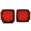 CZC AUTO 12V LED Submersible Left and Right Trailer Lights Stop Tail Turn Signal Lights for Under 80 Inch Boat Trailer Truck RV Marine-Replacement for Your Incandescent Bulb Units