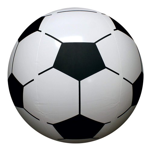 12 Pack - Inflatable Blow Up Giant 16" Black and White Soccer Ball Beach Balls