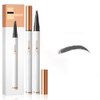 Eyebrow Tattoo Pencil 4 Fork Tip 3D Microblading,2024 New Magic Eyebrow Pencil 4-Tip Eyebrow Pencil Natural Makeup Fine Stroke,Upgraded Eye Brown Makeup Long-Lasting (Gray)