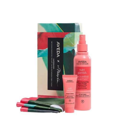 Aveda Nutriplenish Light Moisture Treatment Duo + Hair Scarf