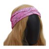 SAE99 Paisley Print Headband, Head Wrap, Stretchy Headband, Sport Yoga Headband Fits All (Pink)
