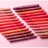 Layhou 12 Colors Matte Lipstick Pen Lip Liner Pencil Set Waterproof Matte Lip Crayon Non-sticky Long-lasting Wear with Built-in Sharpener