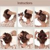 Black Adjustable Elastic Hair Comb, Stretchy Double Hair Clip, No Crease Hair Pins and Slides, Women's Hair Styling Accessories and Tools