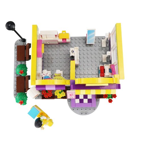 BRICK STORY Girls Friends Fashion Clothing Store Building Sets 263 PCS Shop House Building Kit Creative Shopping Role Play Building Toys Christmas Birthday Gift for Kids Aged 6-12