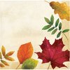 Creative Converting Leaves Beverage Napkins, 5", Multi-color