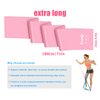6 ft. Long Resistance Bands Set of 3, Premium Non-Latex Elastic Exercise Bands Exercise Stretch Bands for Any Exercise Physical Therapy, Yoga, Home,Outdoor, Gym Women Men