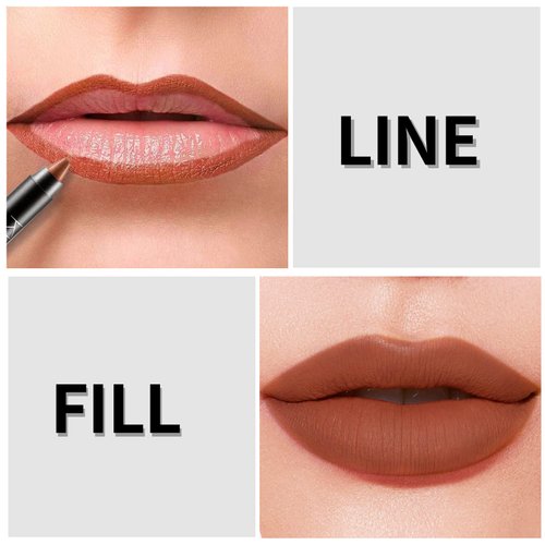 Boobeen Matte Lipstick Pencil Lip Crayon Stick Matte Velvet Lipgloss Creamy Lip Liner Full Coverage High Pigment Waterproof Non-Fade Lipstick for Women, Matte Lip Stain with Smooth Makeup (#06)