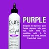 Pure Blends Tempted Purple Intense Color Depositing Conditioner Brighten & Tone Color Faded Hair Semi Permanent Hair Dye Prevents Color Fade Extend Vibrant Color Tones To Dyed Hair 8.5 Oz.