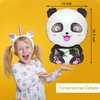 8 Pieces Panda Balloons Cartoon Panda Shaped Foil Balloons Zoo Animal Balloons Panda Party Supplies Happy Birthday Panda Balloons for Kids Jungle Animals Theme Birthday Party Decors
