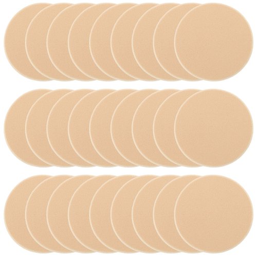 25 Pcs Women's Round Soft Makeup Beauty Eye Face Foundation Blender Facial Smooth Powder Puff Cosmetics Blush Applicators Sponges Use for Dry and Wet