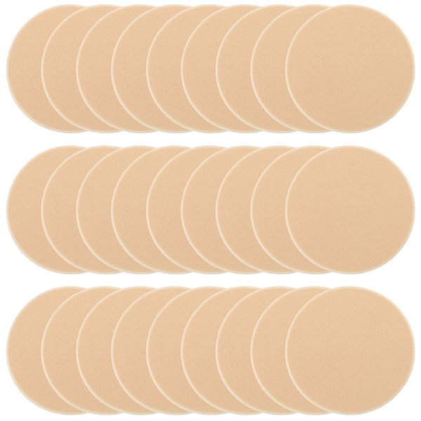 25 Pcs Women's Round Soft Makeup Beauty Eye Face Foundation Blender Facial Smooth Powder Puff Cosmetics Blush Applicators Sponges Use for Dry and Wet
