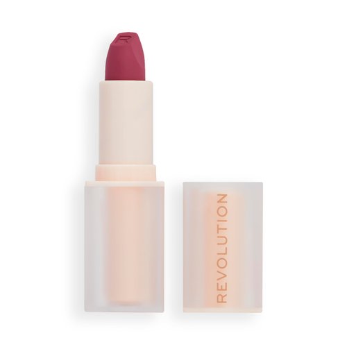 Revolution Beauty, Lip Allure Soft Satin Lipstick, Highly Pigmented & Smudge Proof, Long Lasting Creamy Satin Finish, Contains Vitamin E, Berry Boss, 0.11 Oz