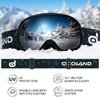 Odoland Kids Ski Helmet, Snow Helmet with Ski Goggles, Shockproof, Windproof, Safety Snow Sports Helmets and Protective Goggles for Boys Girls and Youth, Pink, XS