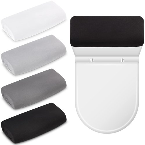 4 Pcs Toilet Tank Lid Cover Toilet Top Cover Back of Toilet Tank Cover Replacement Toilet Cover with Elastic Bottom for Bathroom Decor Accessories (Multicolor)