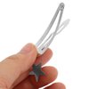 FOMIYES 10pcs Metal Snap Hair Clips, Punk Hairpins, Silver Heart Crosses Pendant Hair Barrettes, Thick Thin Hair Accessories Hip Hop Hair for Women Girls