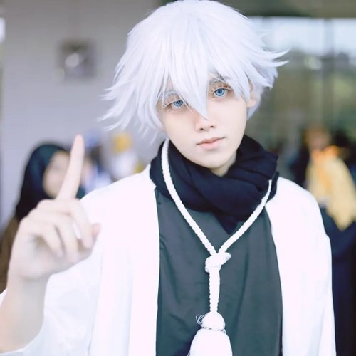 AUGENLI Halloween White False Lashes Extension Tools Japanese Anime Cosplay Natural Makeup Looking Masquerade Party Eye Lashes (01A)