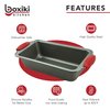 Boxiki Kitchen Non Stick Steel Banana Bread Pan for Baking, Premium Loaf Pan 8.5 Inch With Easy to Clean & Quick Release Coating - Professional Baking Pan With Silicone Handles for Baking Banana Bread
