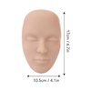 Microblading Practice Face Skin, 3pcs 5D Practice Skin Head Silicone Semi Permanent Microblading Training Facial Skin Lash Mannequin Head for Makeup