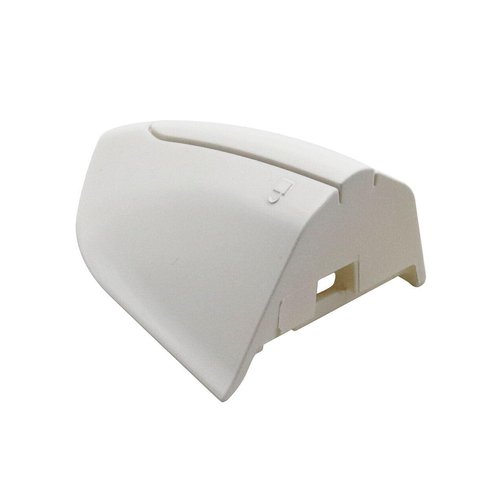 YUNHECAM Front Exterior Driver Door Handle Lock Bezel Cover Cap DS7Z-54218A15-DC Compatible with Ford Fusion 2013-2020,Edge 2015-2021 Left Side Key Hole Trim Replacement Pearl White