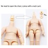 niannyyhouse DOD 13cm Doll Action Figures Body Suitable for 1/12 BJD Dolls Head Dress Up (Normal White-Standard Package B)