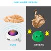 UFO Interactive Cat Toy, Ambush Electronic Cat Toy with Rotating Feather, Automatic Cat Toys Fun Smart Teaser Toy, Exercise Entertainment for Indoor Cats Kitty Catching Training Hunting, Auto On/Off