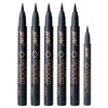 Skone Cosmetics Insanely Intense Tattooed Eyeliner Pen - 5-piece Set - Waterproof Liquid Eyeliner, Long-Lasting, Sweat Proof, Smudge Proof Liquid Eyeliner - Jet Black (with FREE Travel Size mini)
