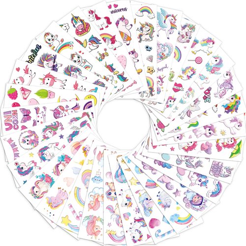 Konsait Girls Tattoos Temporary For Kids Birthday Party Favors 30 Sheets Temporary Tattoos For Girls Kids Birthday Party Supplies For Kids Goodie Bag Stuffers No Duplicate