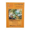 Wooden Puzzle for Adults - Uniquely Shaped Pieces - Made in The USA by FoxSmartBox - 390 Pieces - Orpheus Charming Animals