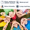 Partywind 168 Sheets (2000 Styles) Kids Temporary Tattoos for Party Supplies, Fake Tattoo Stickers with Dinosaur/Mermaid/Pirate for Boys and Girls, Birthday Games for Party