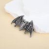 BERYUAN Gothic Black Bat Rhinestone Hairpins - Vampire Decor Bun Hair Clips for Party Costume, Girls