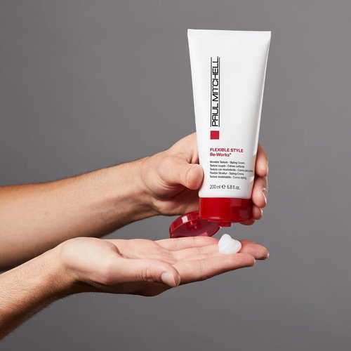 Paul Mitchell Re-Works Styling Cream, Movable Texture, For All Hair Types, 6.8 oz.