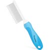 Dog & Cat Combs For Grooming Long Haired Cats & Dogs - Top Pet Detangler Brush For Long & Curly Hair - Comb Removes & Prevents Matted Fur - Perfect For Goldendoodle, Poodle Mixes, and Cat Undercoat