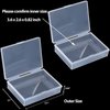2 Packs Playing Card Case Deck Plastic Boxes Gaming Card Holder Organizer Empty Snaps Closed Plastic Storage Box Clear Playing Card Case Box Internal Size (3.6 Inch X 2.6 Inch X 0.8 Inch)