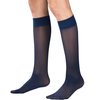 Truform Sheer Compression Stockings, 8-15 mmHg, Women's Knee High Length, 20 Denier, Navy, Small