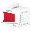 Ultimate Guard Sidewinder Synergy 100+, Deck Box for 100 Double-Sleeved TCG Cards, Red/White, Magnetic Closure & Microfiber Inner Lining