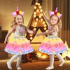 YAOOBEY Princess Dress up Clothes for Girls 4-6,Light Up Tulle Dress Toddler Princess Toys for 3 4 Year Old Girls Christmas Birthday Gift
