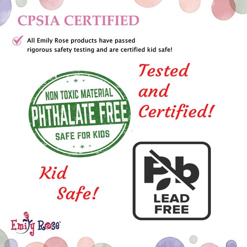 Emily Rose 18-inch Doll Clothes - 18-Piece School Essentials Backpack and Lunch Play Set, with Fun Accessories, Including Pretend Food & Working Calculator | USA Business | Compatible with 18" Dolls